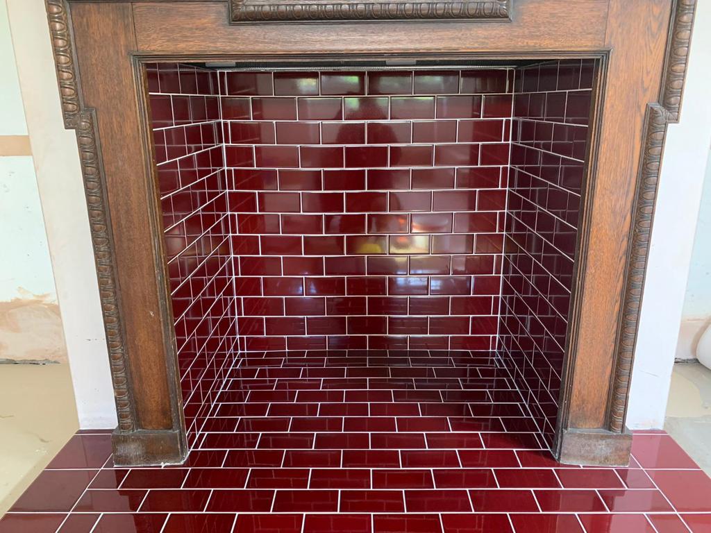 Fireplace surround installed lees builders somerset