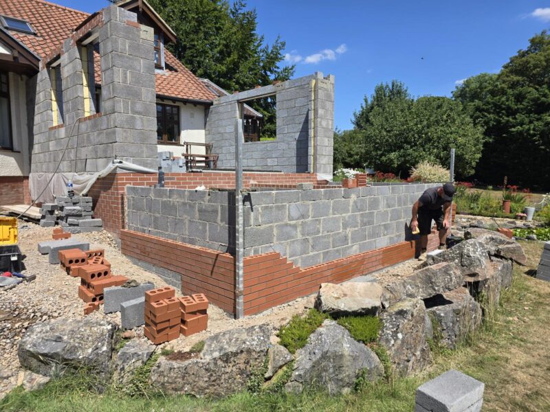 brickwork and blockwork new build