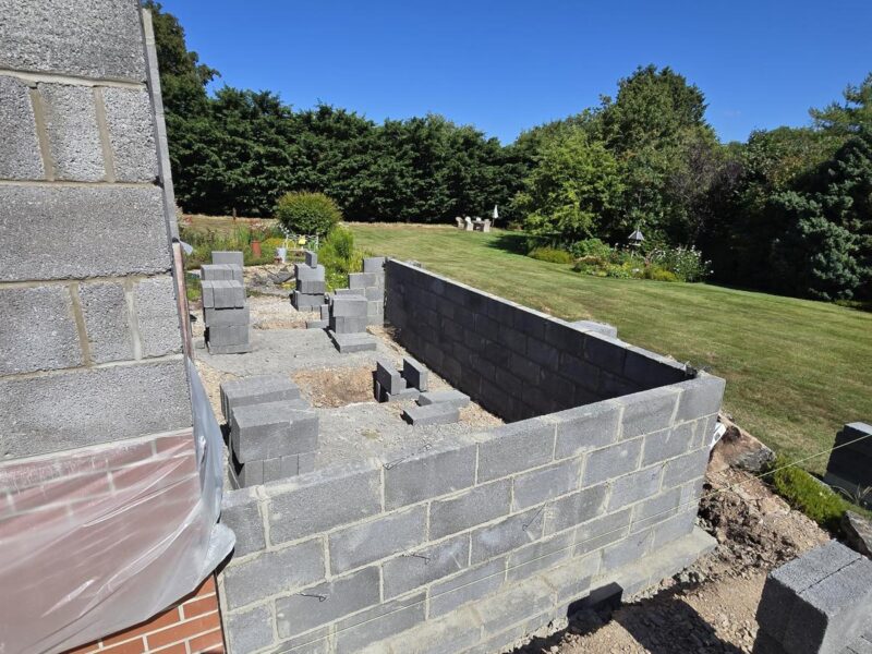 expansion joint brickwork blockwork extension