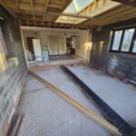 blockwork and joists