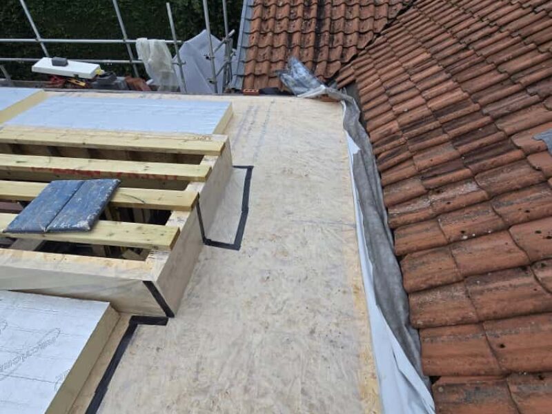 new home extension flat roof somerset