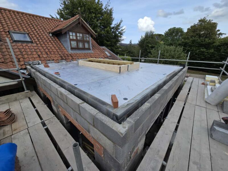 new home extension roofing skylights