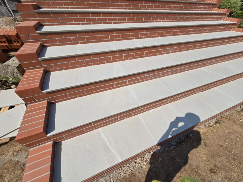 brickwork steps by lees builders somerset