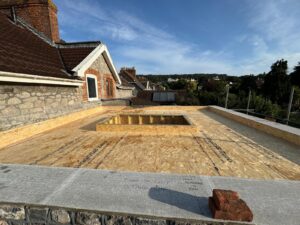 property extension flat roofing build