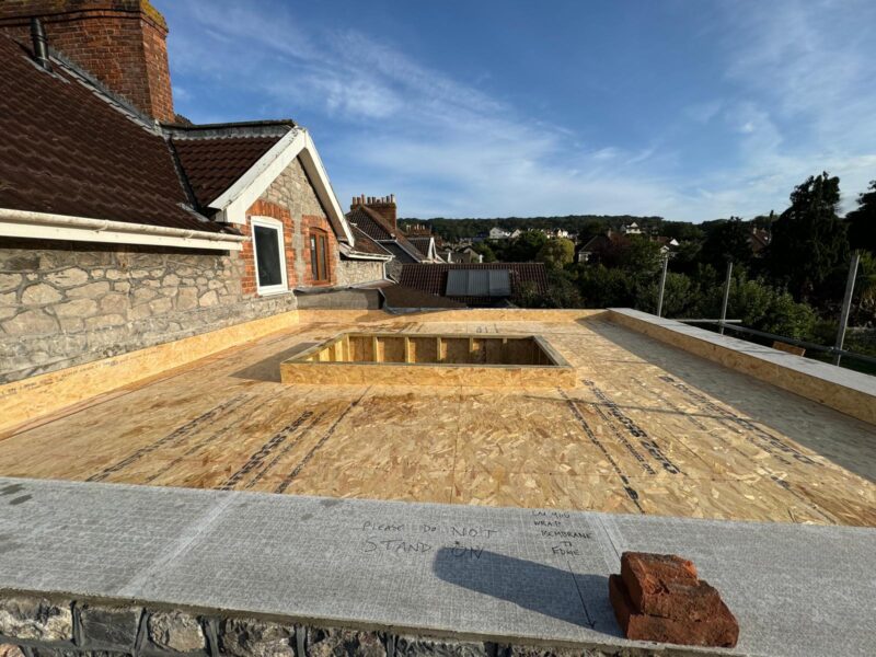property extension flat roofing build