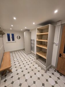utilising home space renovated and converted boot room