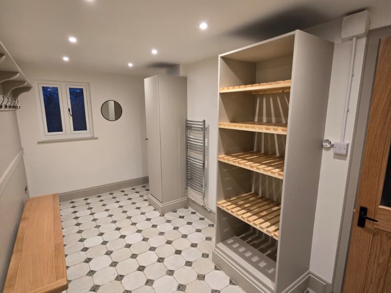 utilising home space renovated and converted boot room