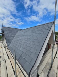 coloured upvc roofline installation