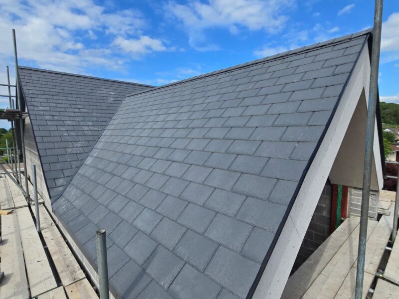 coloured upvc roofline installation