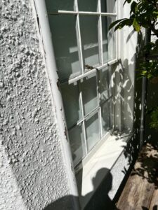 existing sash window in need of renovation